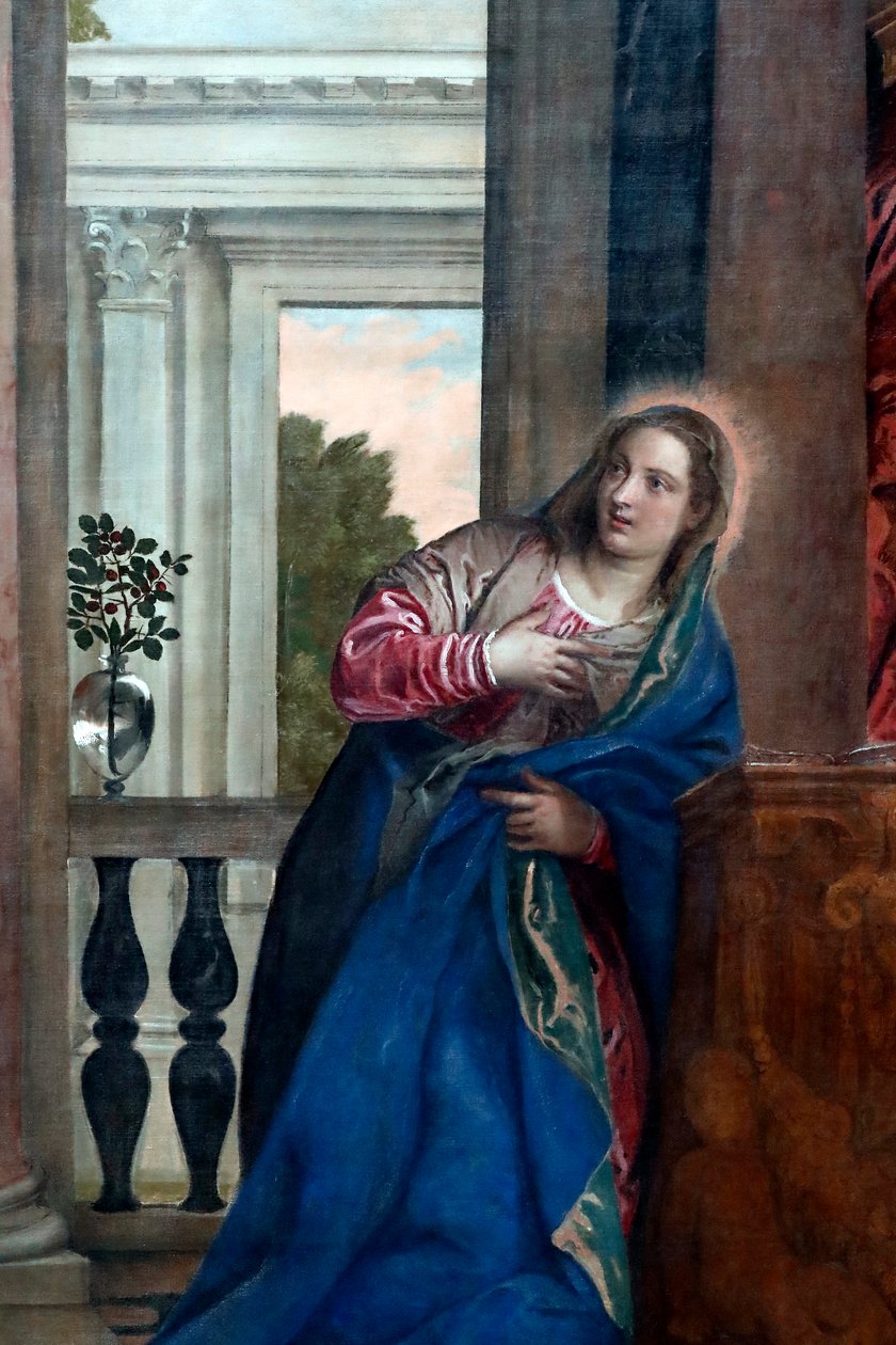 Szűz Angyali üdvözlet 16. század (olaj, vászon) alkotó: Veronese