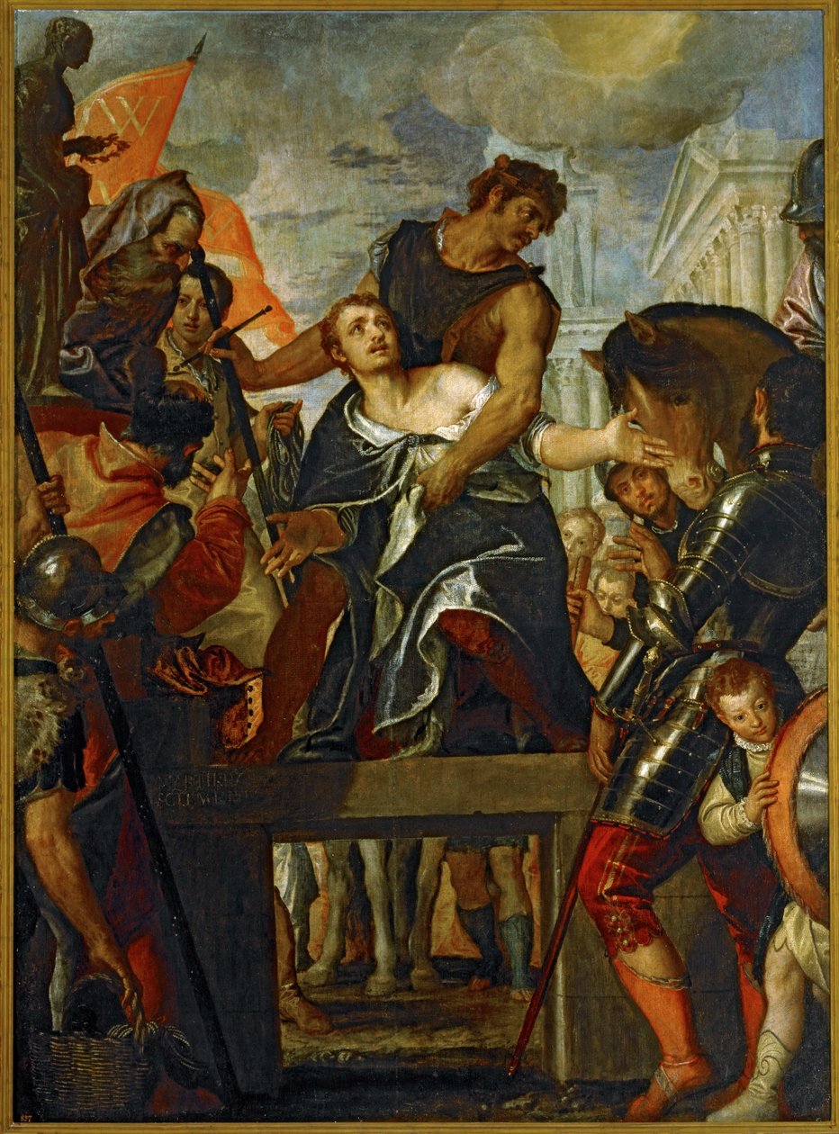 Szent Menasz mártíromsága ... (festmény, vászon) alkotó: (1528 88) Veronese