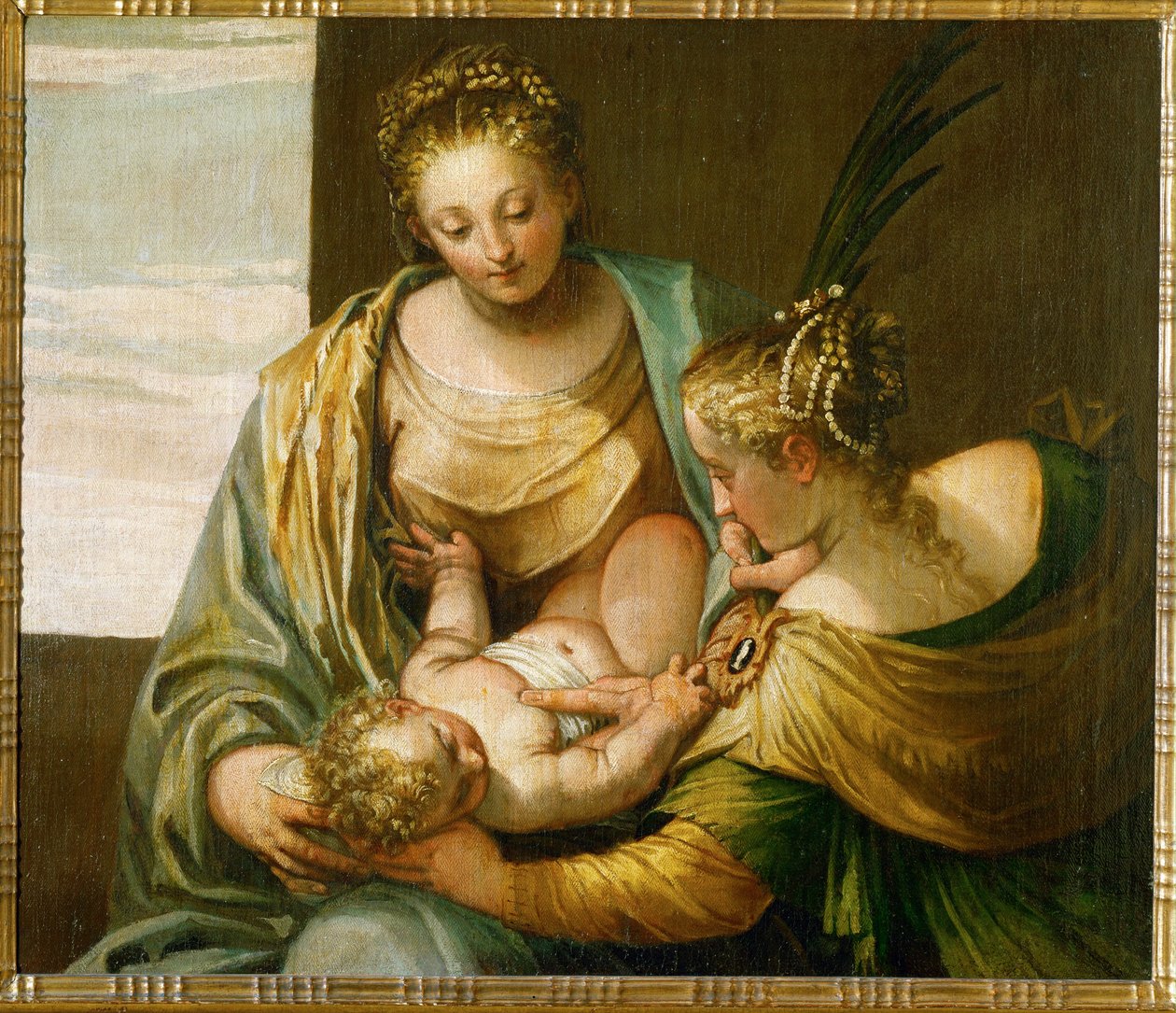 Sienai Szent Katalin misztikus házassága ... (olaj, vászon) alkotó: (1528-88) Veronese