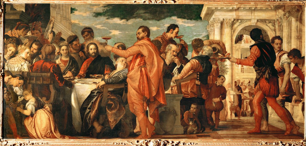 A kánai esküvő (festmény vászonra) alkotó: (1528-88) Veronese