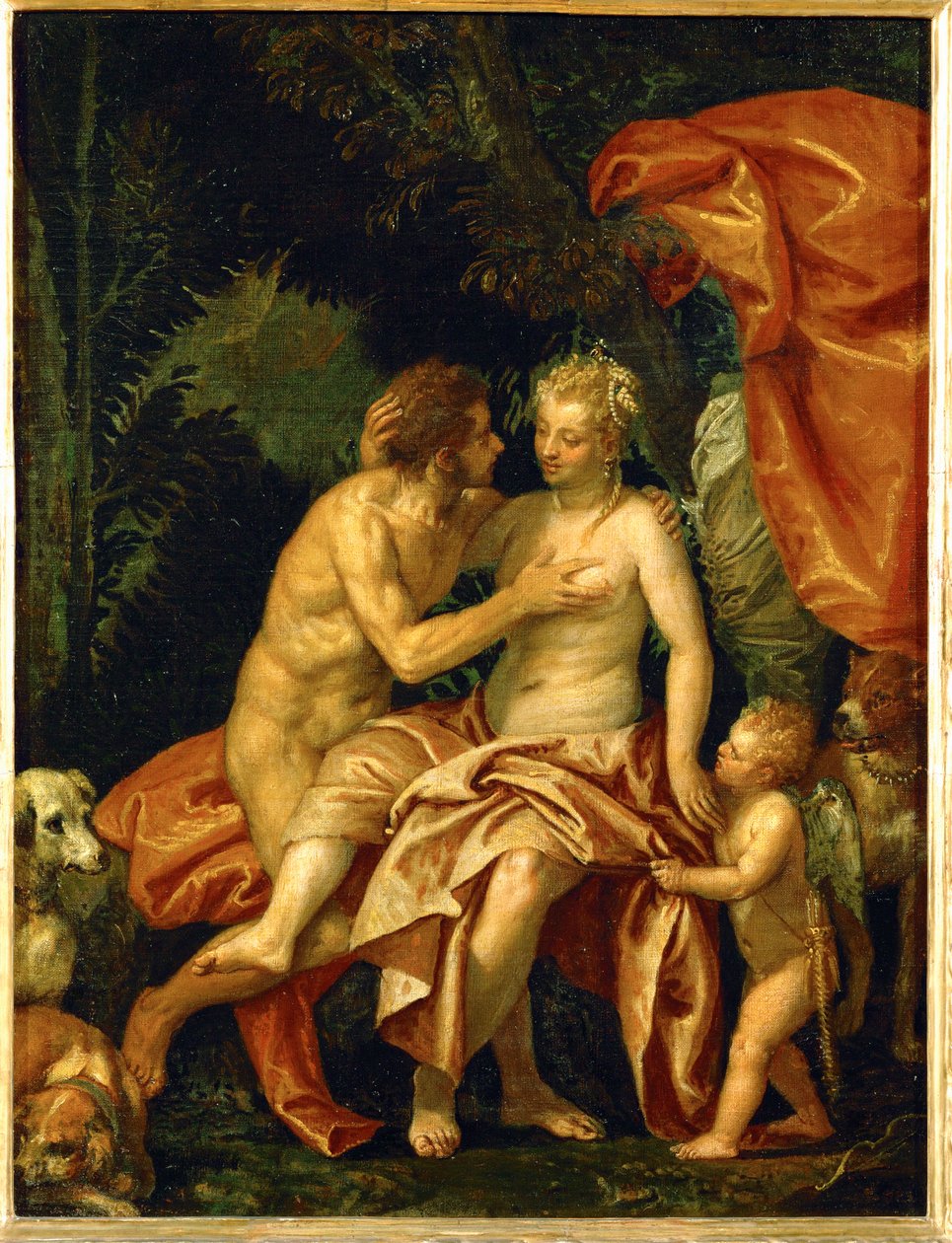 Vénusz és Adonisz (olaj, vászon) alkotó: (1528-88) Veronese
