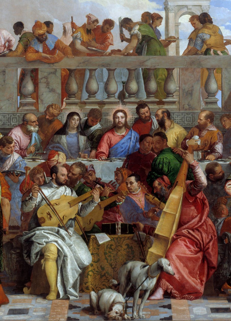 Veronese „” Les Noces de Cana (Le nozze di Cana)” központi részlete alkotó: Veronese