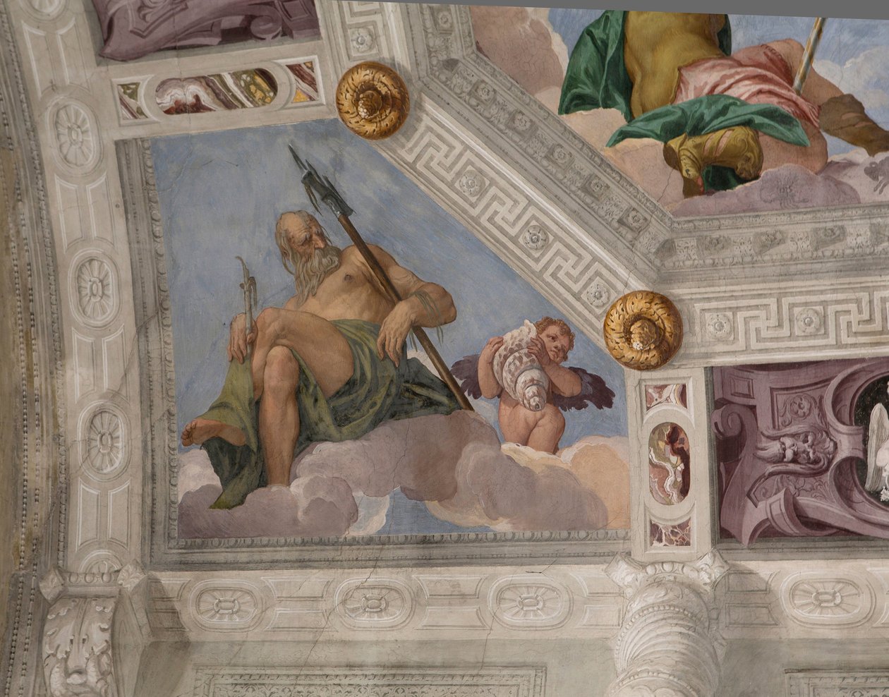 Paolo Caliari Veronese néven ismert, freskó, Villa Barbaro, Maser, Olaszország alkotó: Veronese