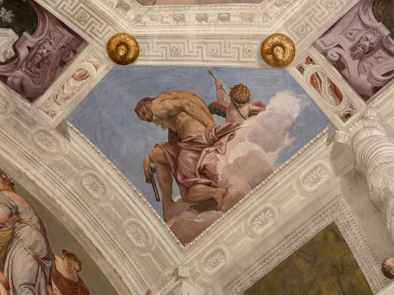 Paolo Caliari Veronese néven ismert, freskó, Villa Barbaro, Maser, Olaszország alkotó: Veronese