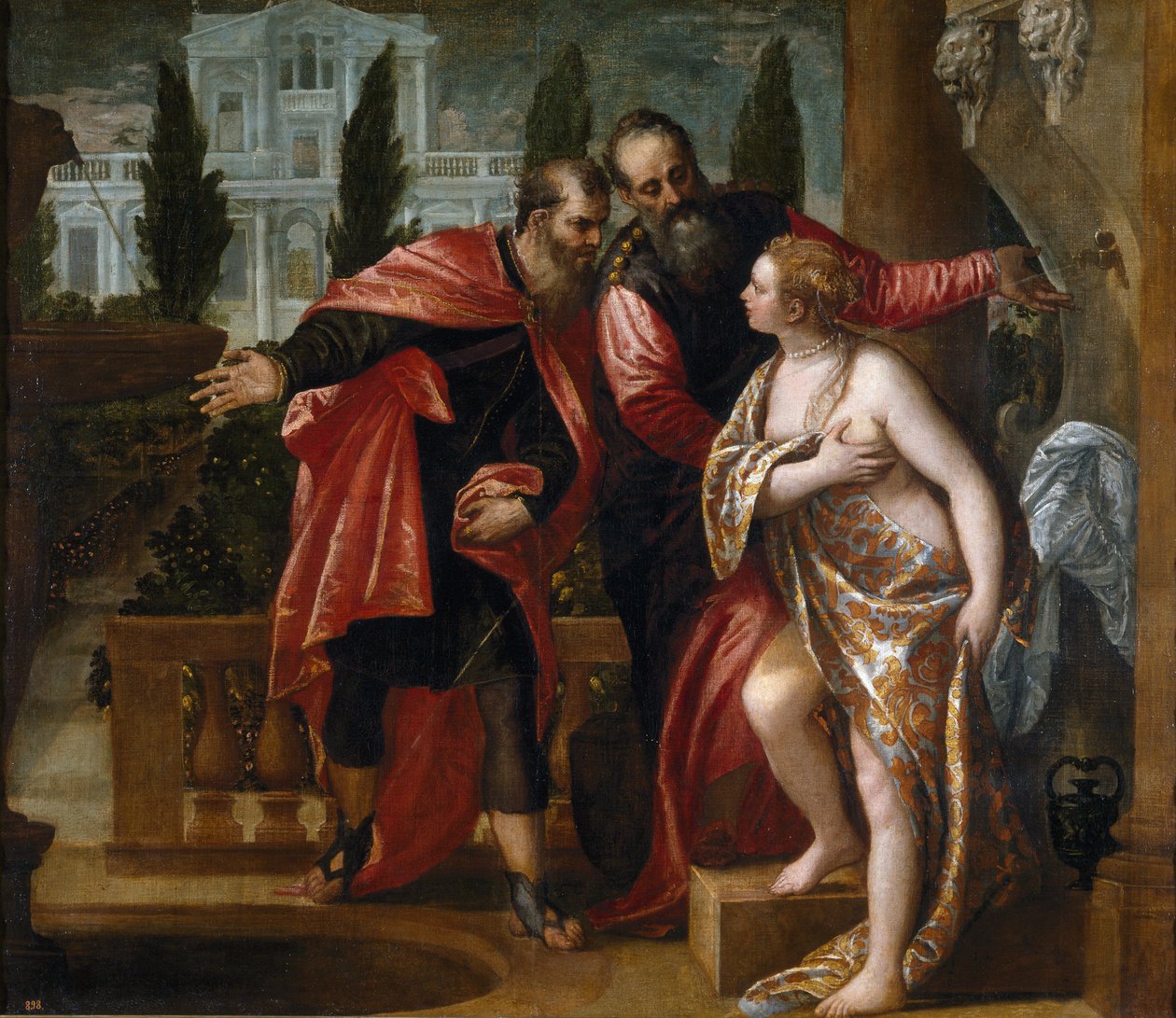 Susannah and the Elders - Susannah and the Elders - Veronese, Paolo (1528-1588) - c. 1580 - Olaj, vászon - 151x177 - Museo del Prado, Madrid alkotó: Veronese