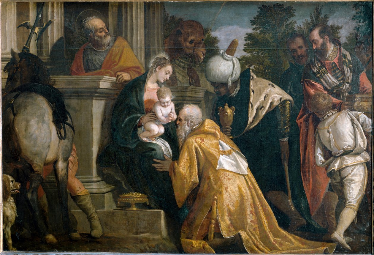 A mágusok imádása (Festmény alkotó: Veronese
