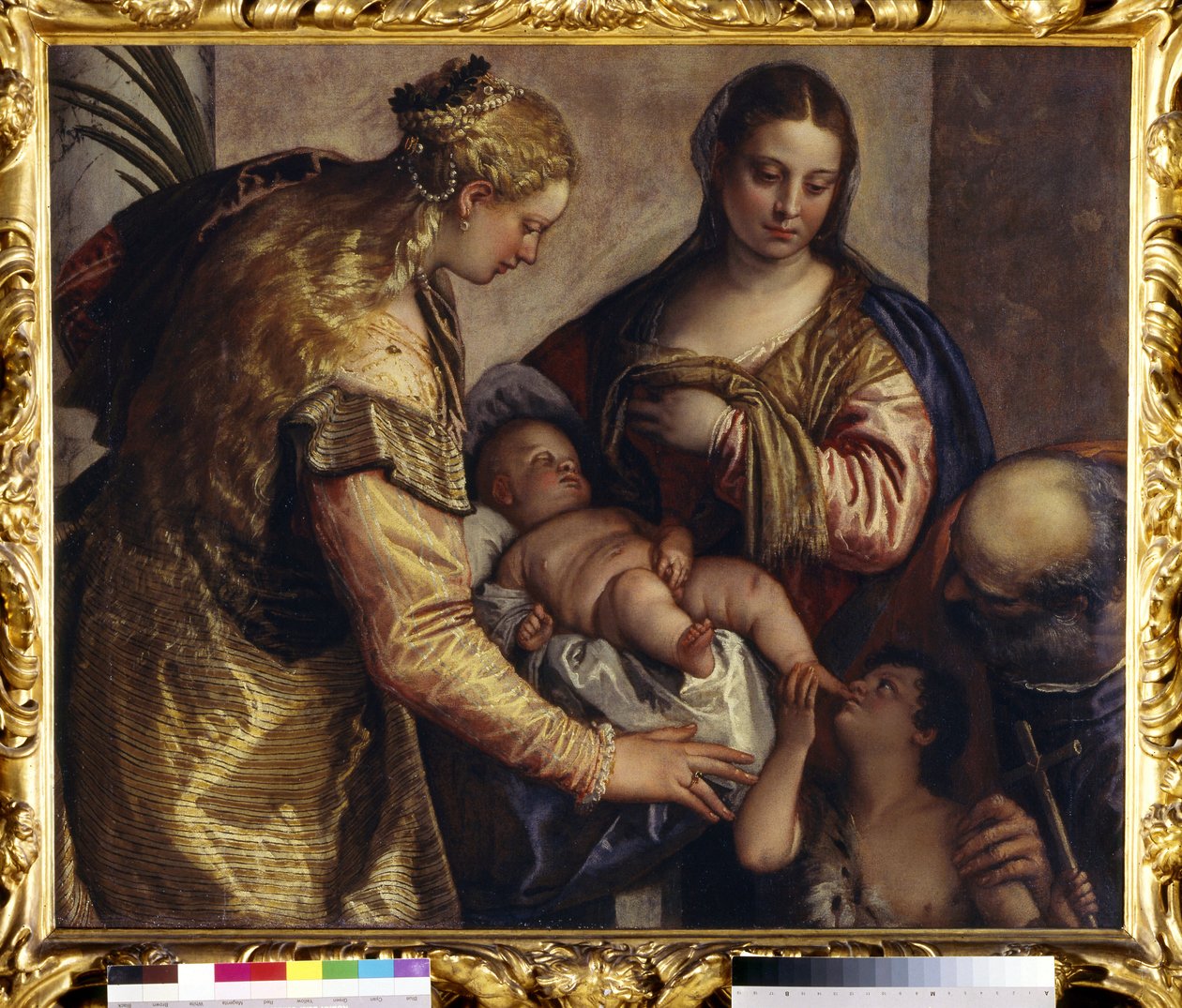 A Szent Család Szent Borbálával, 1550 körül (olaj, vászon) alkotó: (1528 88) Veronese