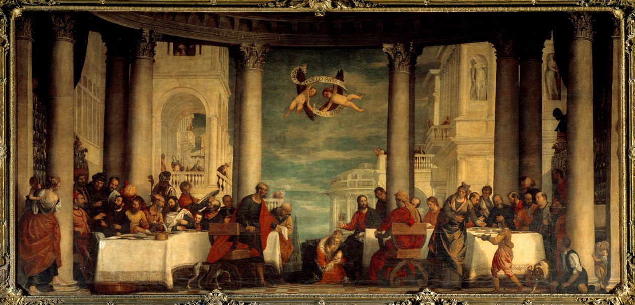 Az étkezés Simon farizeus házában Paolo Veronese (1528-1588) festménye alkotó: Veronese