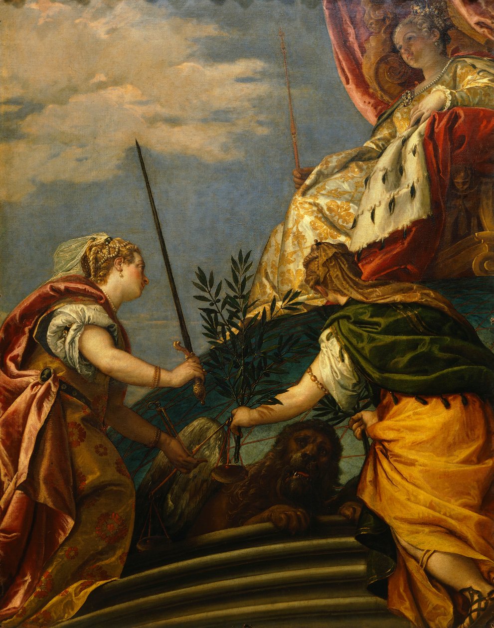 Velence dicsőség és béke között, Paolo Caliari, Veronese (1528-1588), olaj, vászon alkotó: (1528 88) Veronese