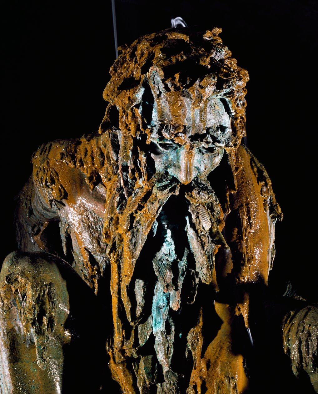 Appennini kolosszus, Giambologna (1529-1608) művének szabad értelmezése Bernardo Buontalenti (kb. 1531-1608) építész számára a Villa Demidoff kertjében, Toszkánában, Olaszországban alkotó: Giambologna