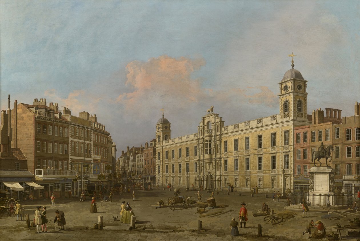 London, kilátás a Northumberland House-ra, keletre néz alkotó: Canaletto