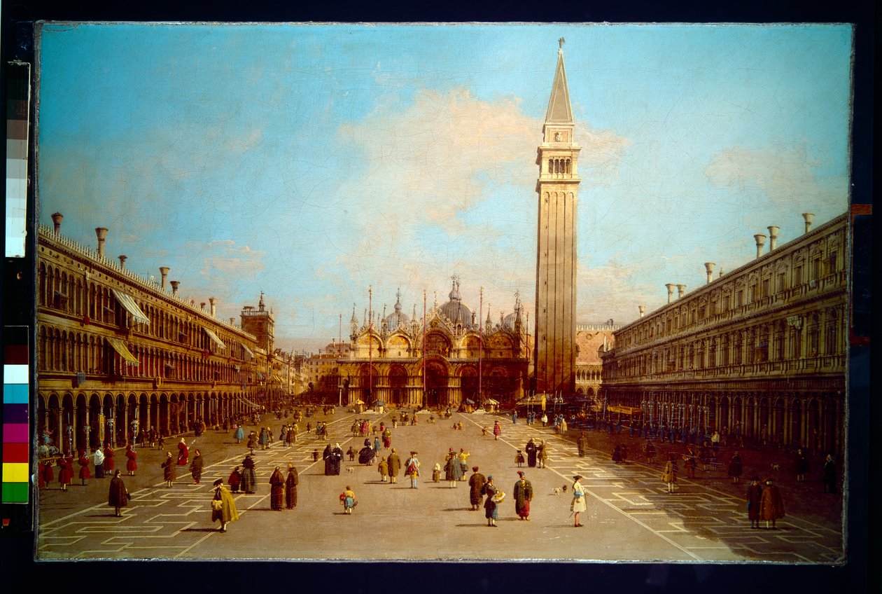 Piazza San Marco a San Marco bazilika felé nézve alkotó: (1697 1768) Canaletto
