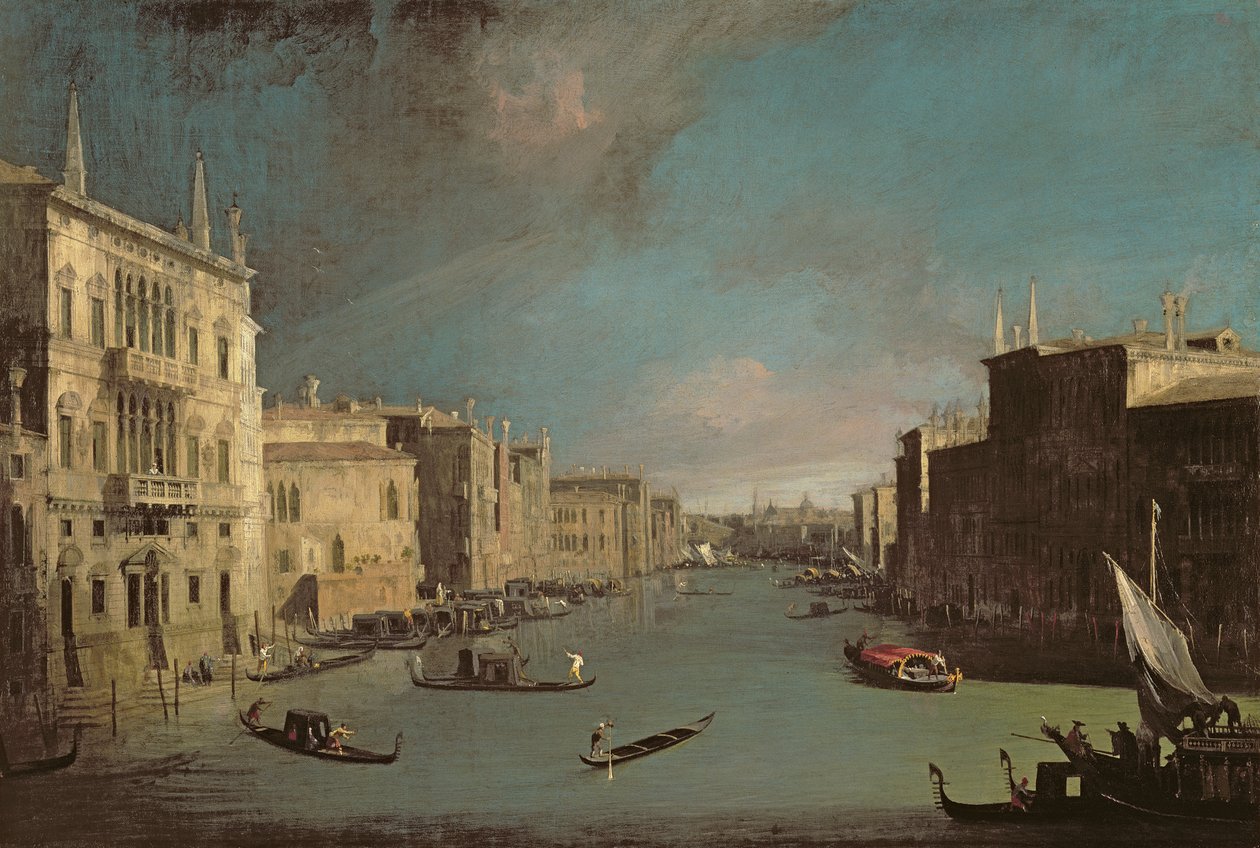 Kilátás a Grand Canalra alkotó: (1697 1768) Canaletto
