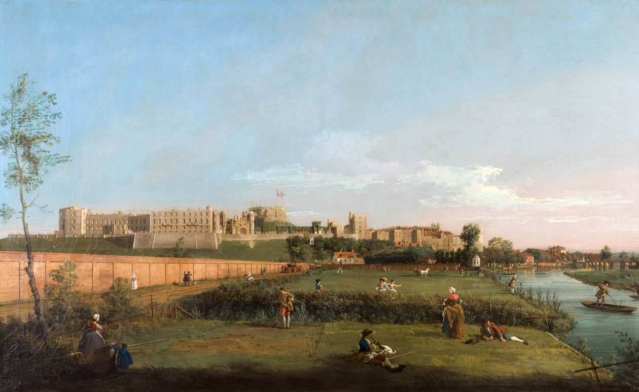Windsori kastély délkeletről alkotó: Canaletto