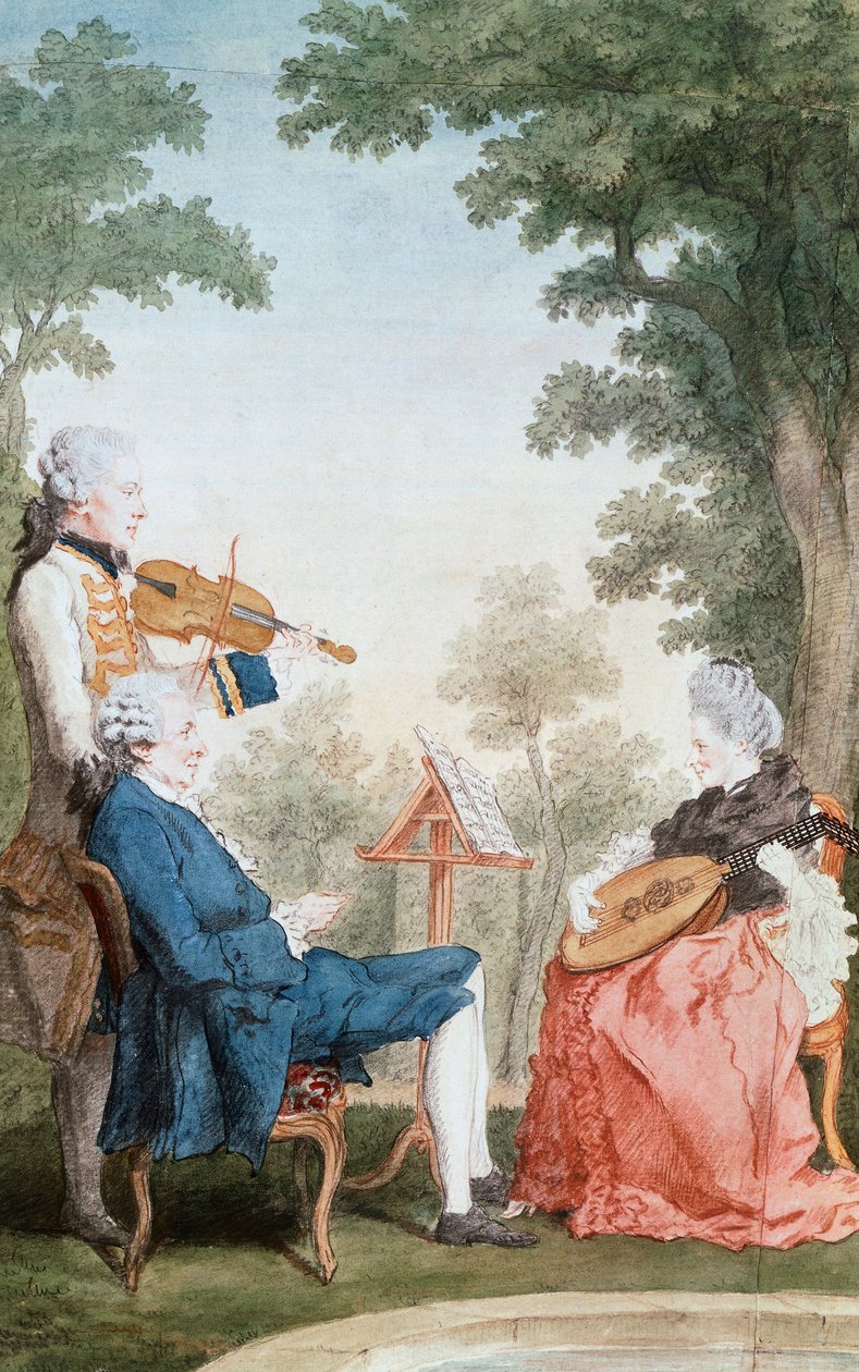 Monsieur és Mademoiselle de Croismare, Louis de Carmontelle (1717-1806), olaj, vászon. Franciaország alkotó: Carmontelle