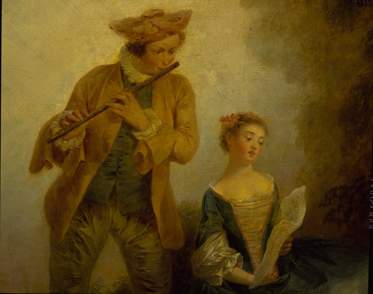 Joseph-Nicolas-Pancrace Royer (kb. 1705-1755) zeneszerző három lánya a Zaide balett zenéjét adja elő alkotó: Carmontelle