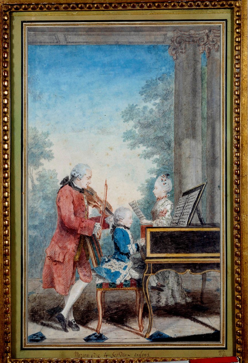 Wolfgang Amadeus Mozart (1756-1791) gyermekként apjával és nővérével zongorázott alkotó: Carmontelle