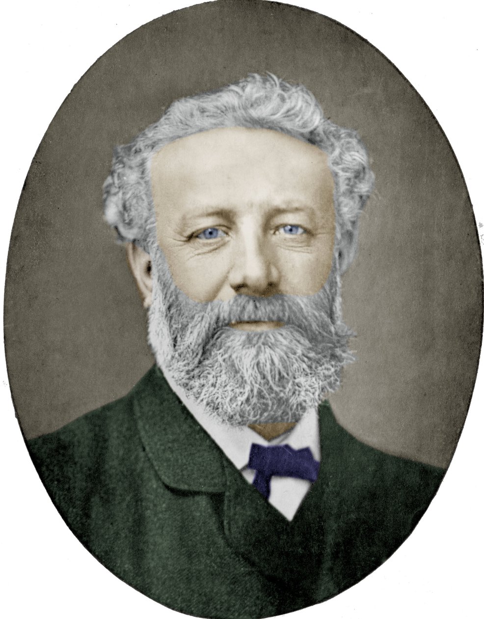 Jules Verne (1828-1905) francia regényíró, fotója Nadar, színes kép alkotó: (1820 1910) Nadar