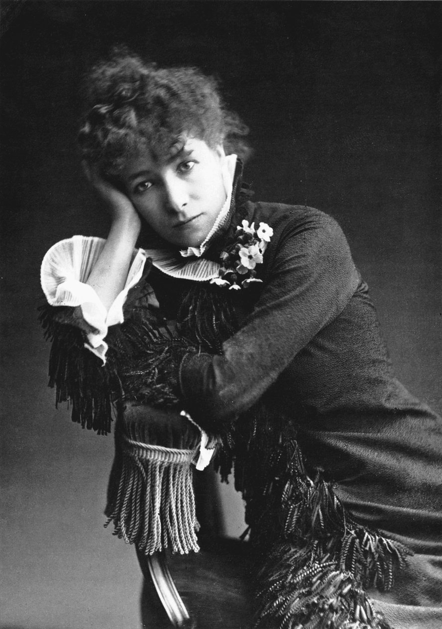 Sarah Bernhardt (1844-1923), Nadar fotója 1877-ben alkotó: (1820 1910) Nadar