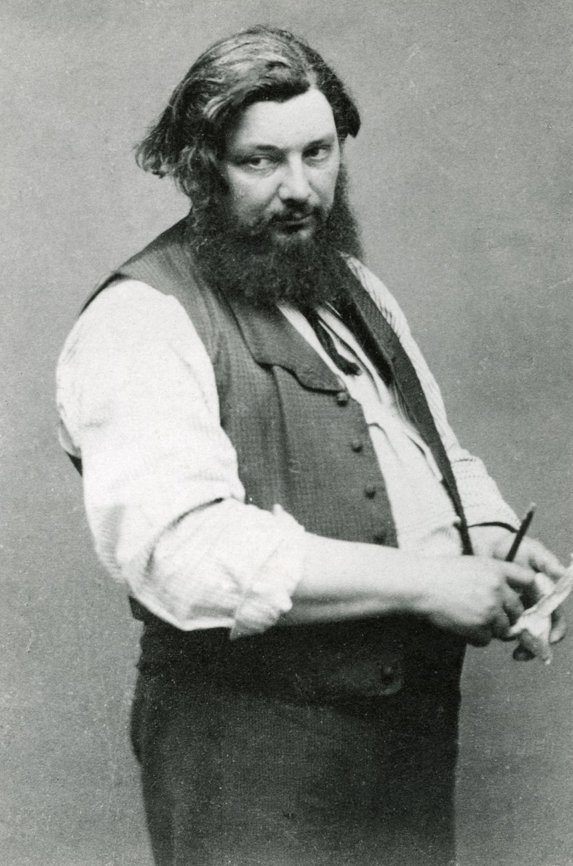 Gustave Courbet (fekete-fehér fotó) alkotó: (1820 1910) Nadar