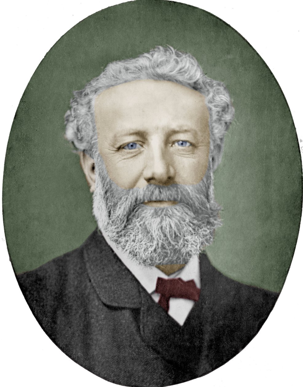 Jules Verne (1828-1905) francia író, Nadar fényképe, színes kép alkotó: (1820 1910) Nadar