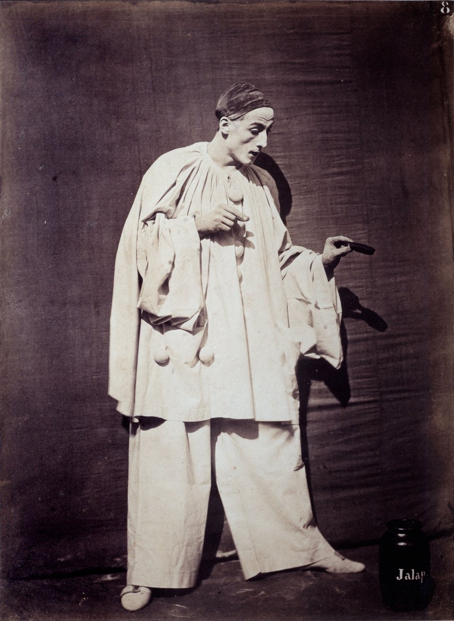 Mime: Charles Deburau (1829-1873) a „Pierrot a gyógyszeres fazéknál” című filmben. alkotó: Nadar