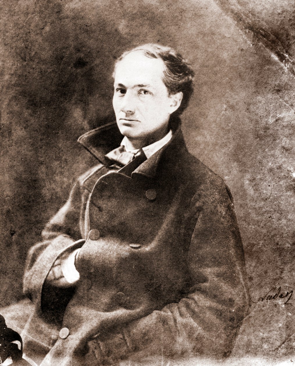 Charles Baudelaire író (1821-1867) portréja – Nadar (Felix Tournachon) fotója alkotó: Nadar