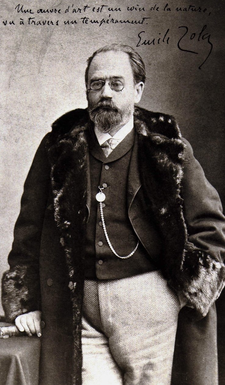 Emile Zola (1840 - 1902) portréja, Nadar. alkotó: Nadar