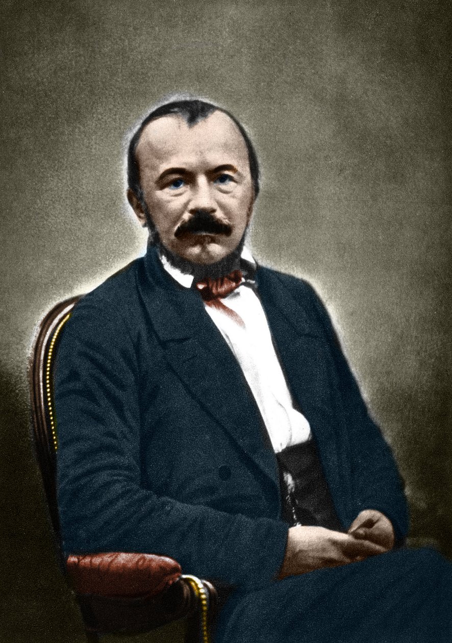 Gerard de Nerval francia író (1808-1855) portréja. alkotó: Nadar