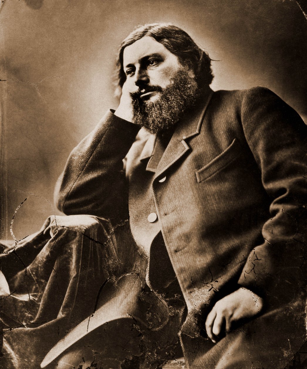 Gustave Courbet festő 1819-1877 portréja alkotó: Nadar