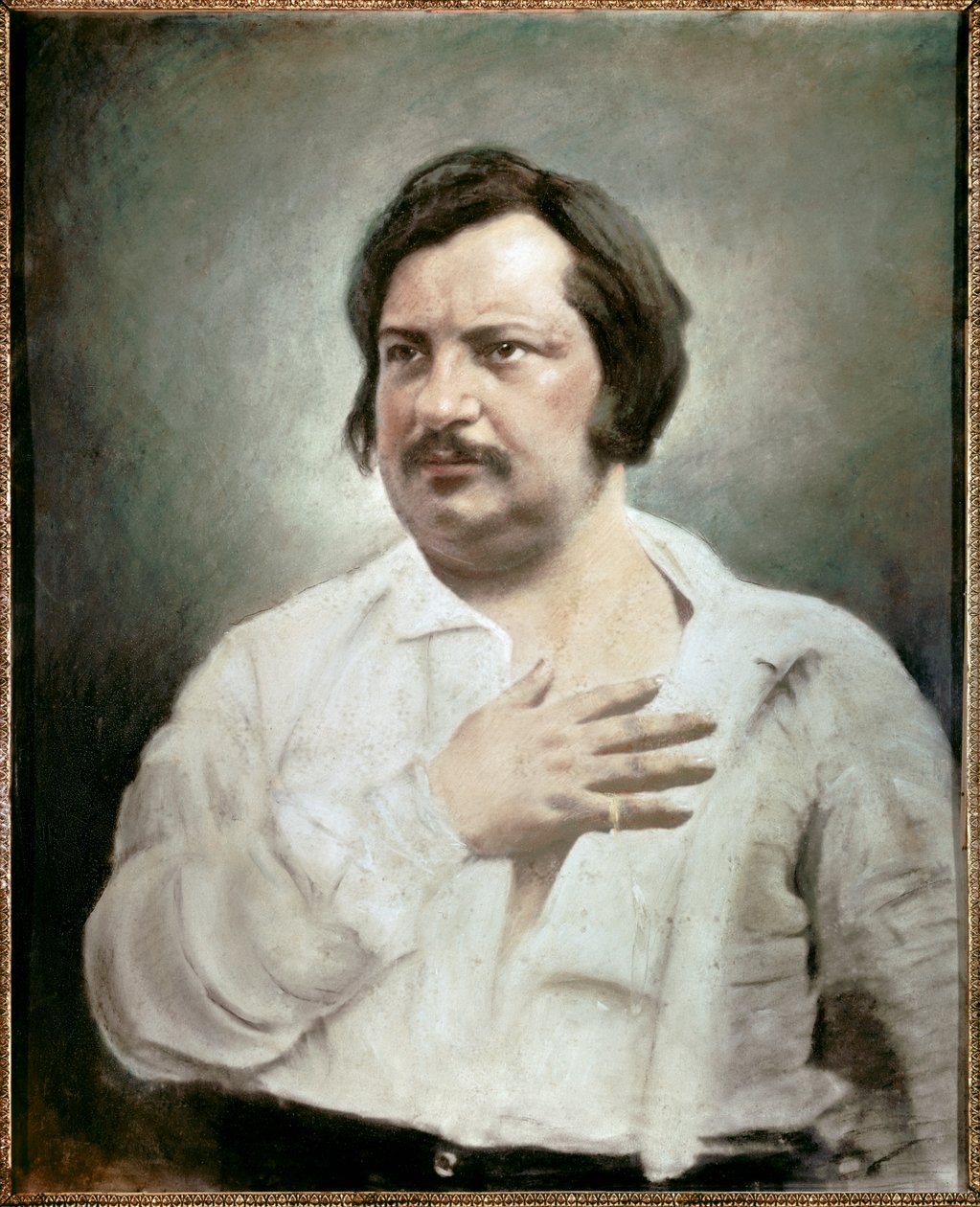 Honore Balzac (1799-1850) francia író portréja alkotó: Nadar