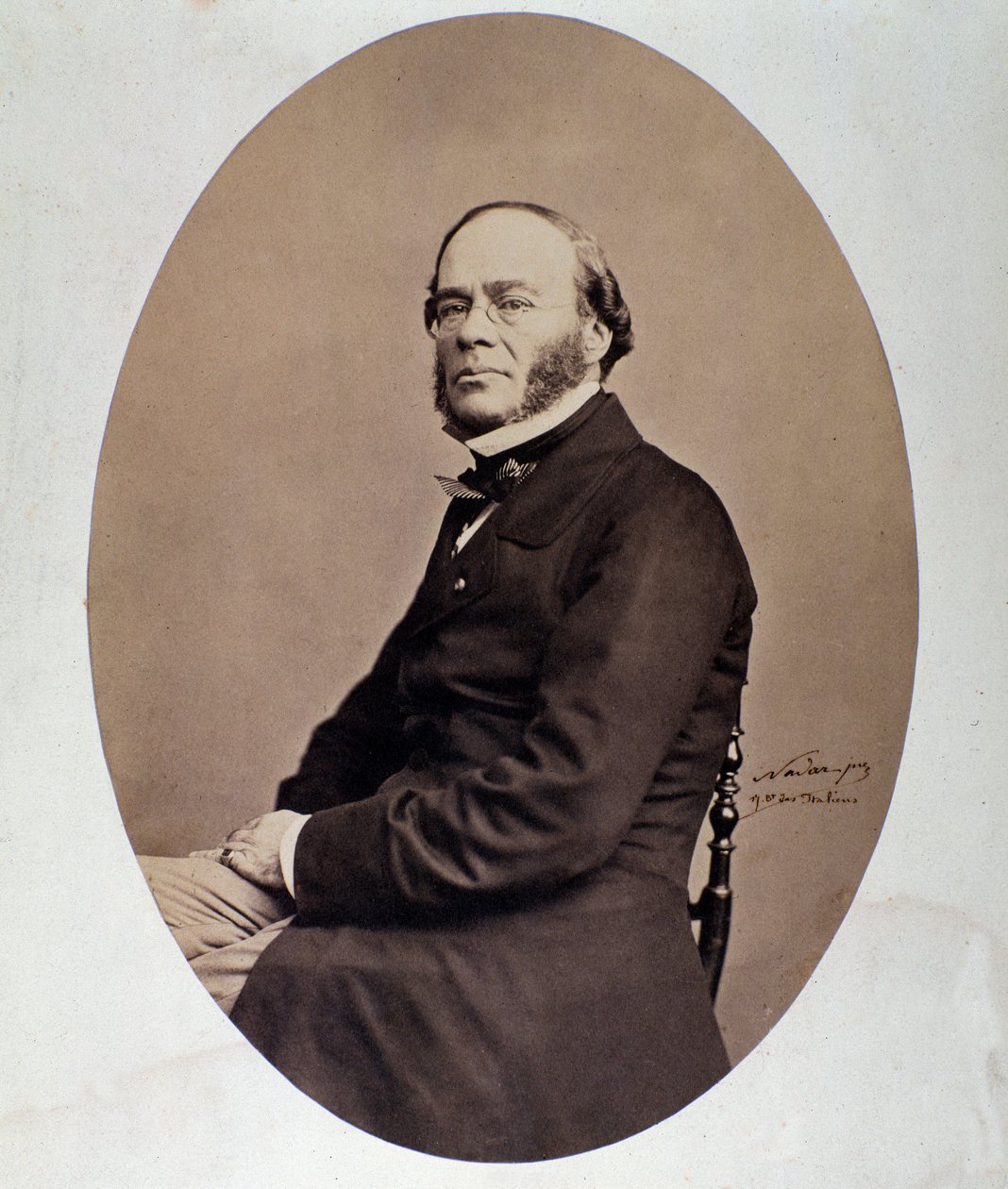 Jacques Fromental Halevy (1799-1862) portréja, angol zeneszerző Photograph Nadar (Felix Tournachon) 19. század. Bologna, museo bibliografico musicale alkotó: Nadar