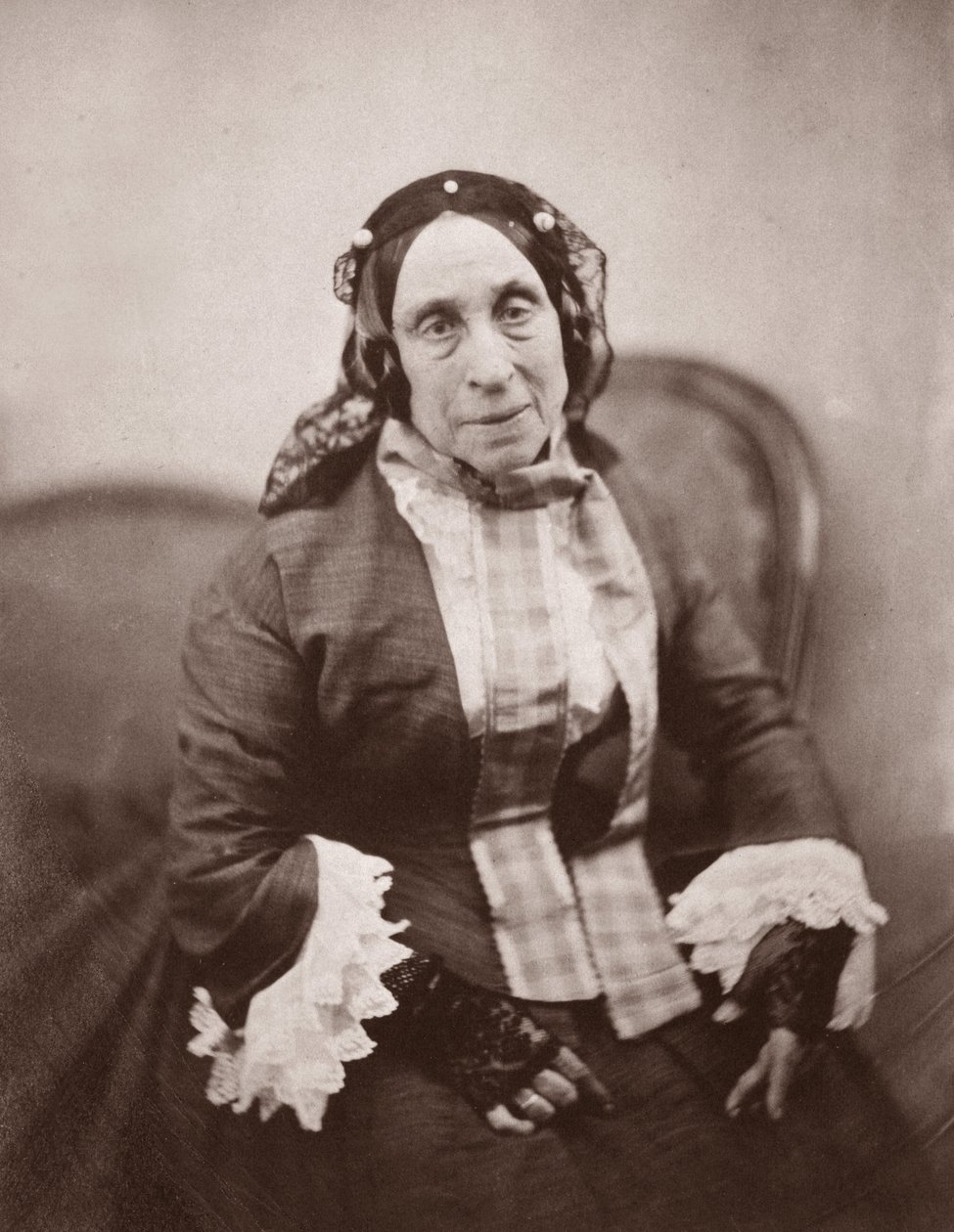 Madame Desbordes Valmore portréja (Marceline Felicite Josephine Desbordes-Valmore alkotó: Nadar