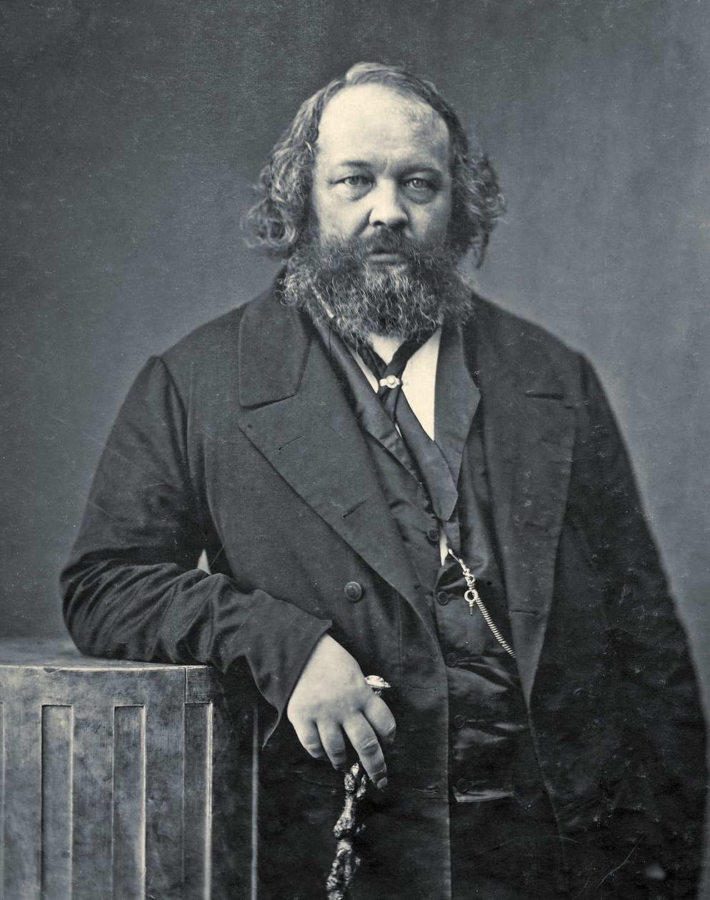 Mihail Alekszandrovics Bakunyin portréja, 1860 körül (f/w fotó) alkotó: Nadar