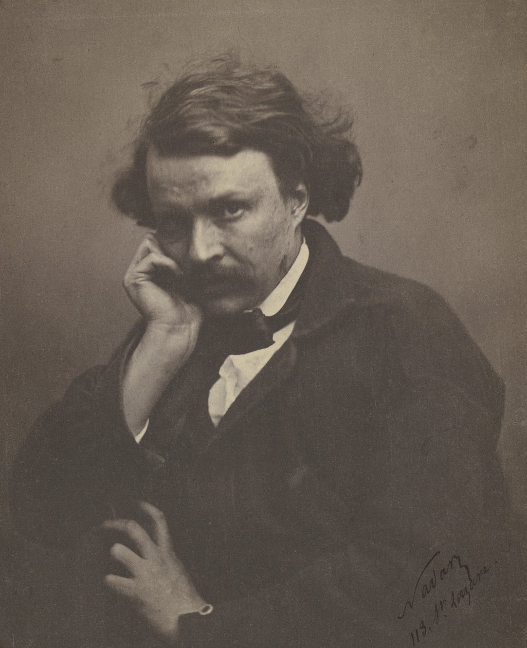 Önarckép, 1855 körül (f/w fotó) alkotó: Nadar
