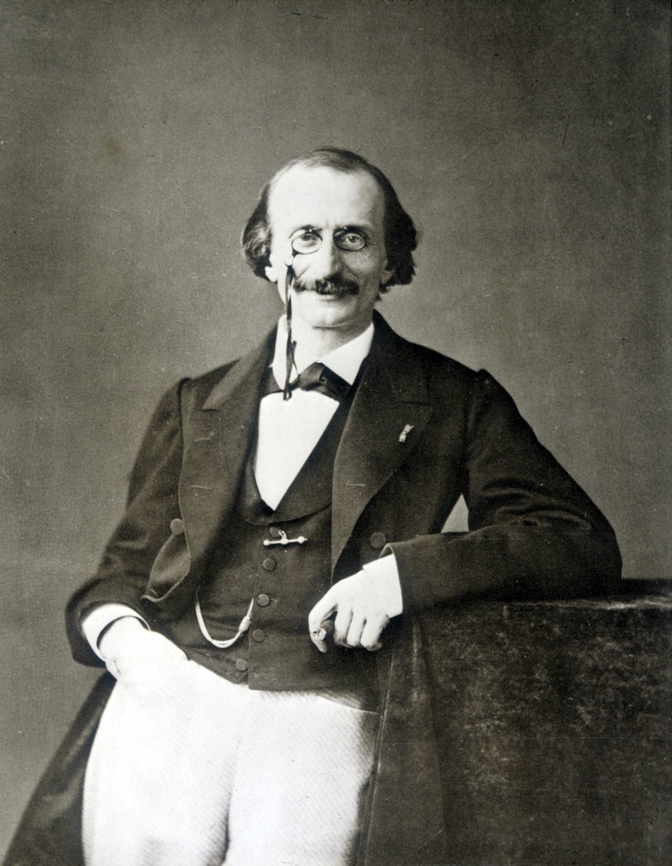 Jacques Offenbach (1819-1880) német zeneszerző portréja, a franciát Nadar honosította. alkotó: Nadar