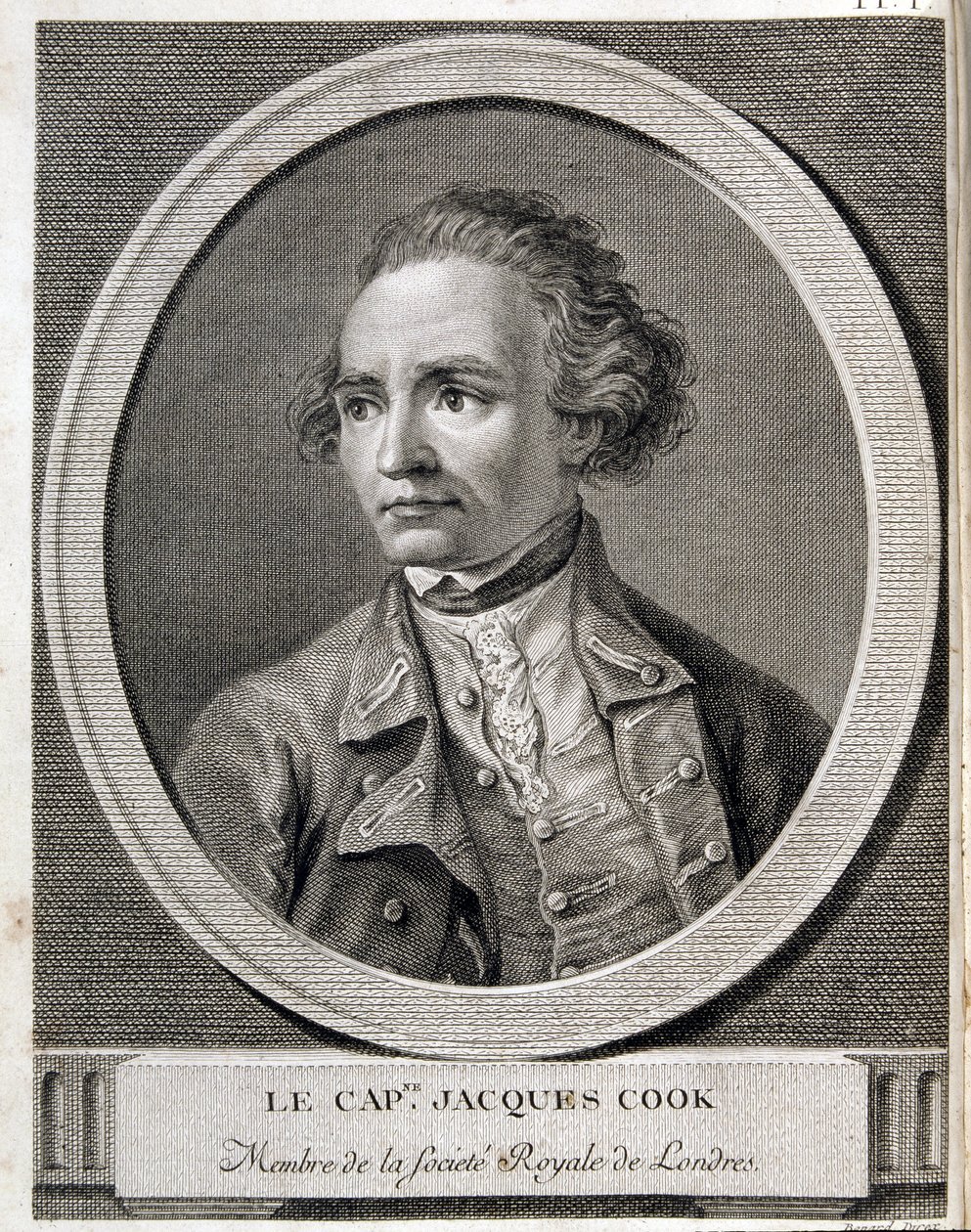James Cook kapitány, a Londoni Királyi Társaság tagja alkotó: (after) French School