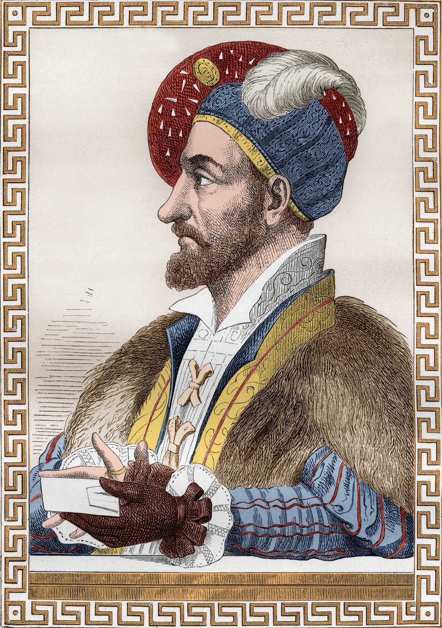 III. Károly Bourbon hercege, akit 1515-1521-ben Bourbon Connetable-jaként (1490-1527) Franciaország connetable-jaként ismertek, majd Charles Quint szolgálatába lépett, és Gaignieres után metszett De Lescure „Francois1er” című könyvéből. alkotó: (after) French School
