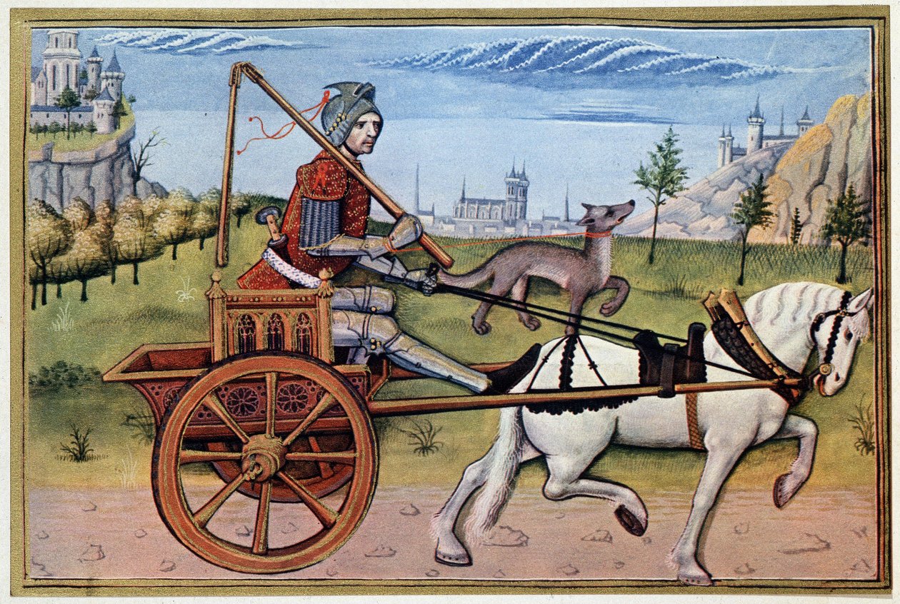 Mars egy tankon – 15. századi megvilágítás alapján alkotó: (after) French School