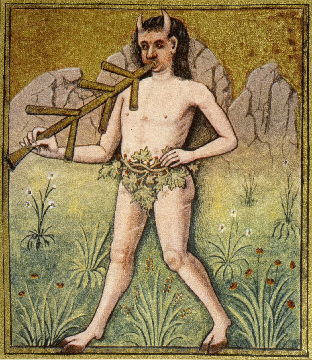 Pan - 15. századi világítás alkotó: (after) French School