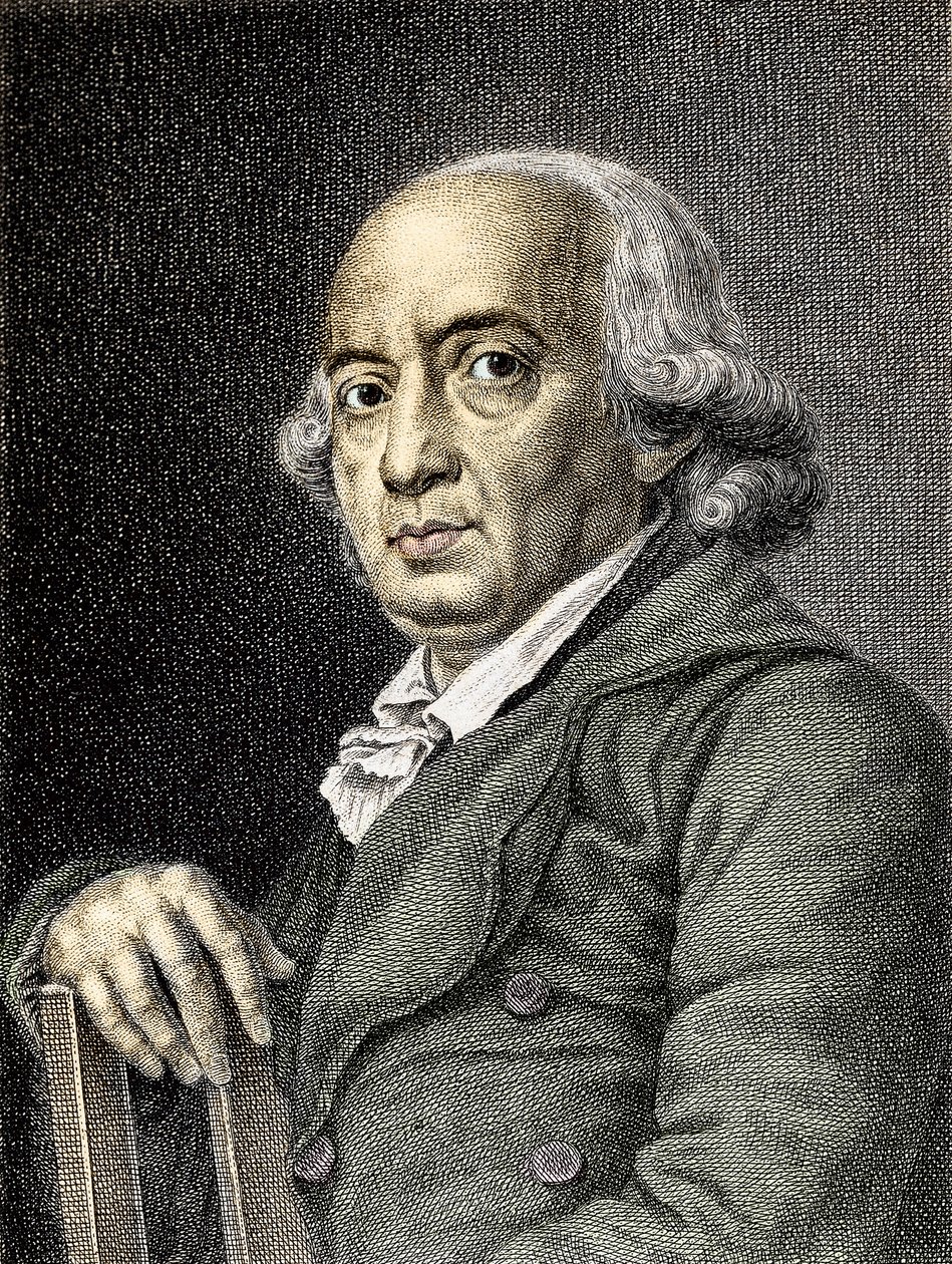 Johann Gottfried von Herder portréja német költő és filozófus - Johann Gottfried Herder (1744-1803) német író és filozófus portréja - Metszet Magángyűjtemény alkotó: (after) German School