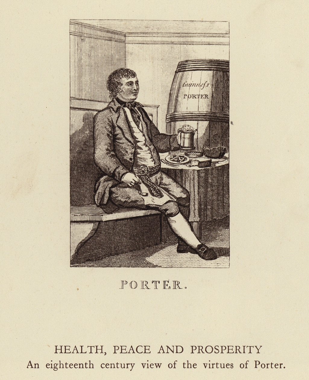 Porter (metszet) alkotó: (after) Irish School