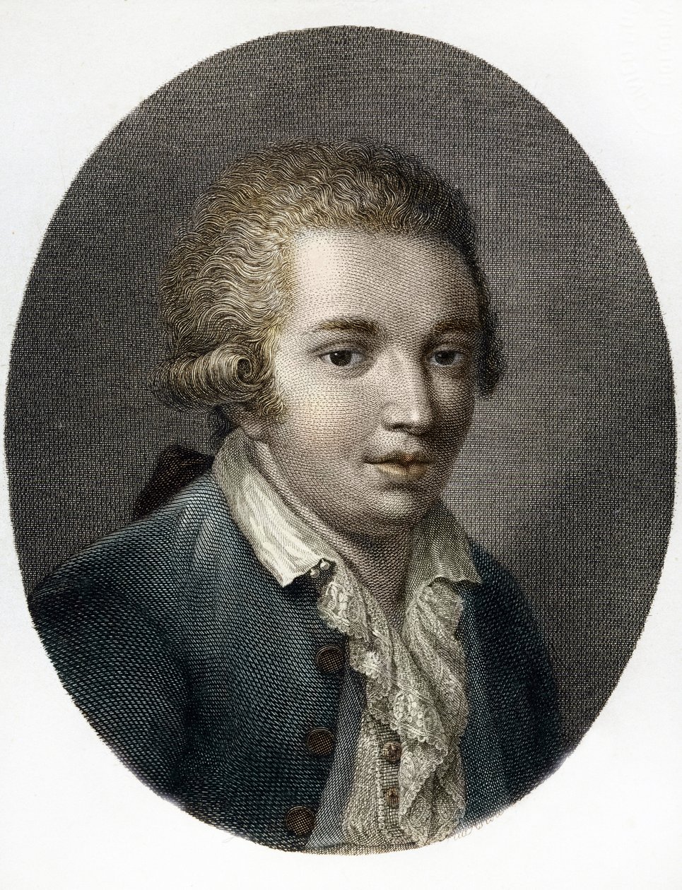 Domenico Cimarosa (1749-1801) olasz zeneszerző portréja (Domenico Cimarosa (1749-1801), olasz zeneszerző portréja) Magángyűjtemény alkotó: (after) Italian School