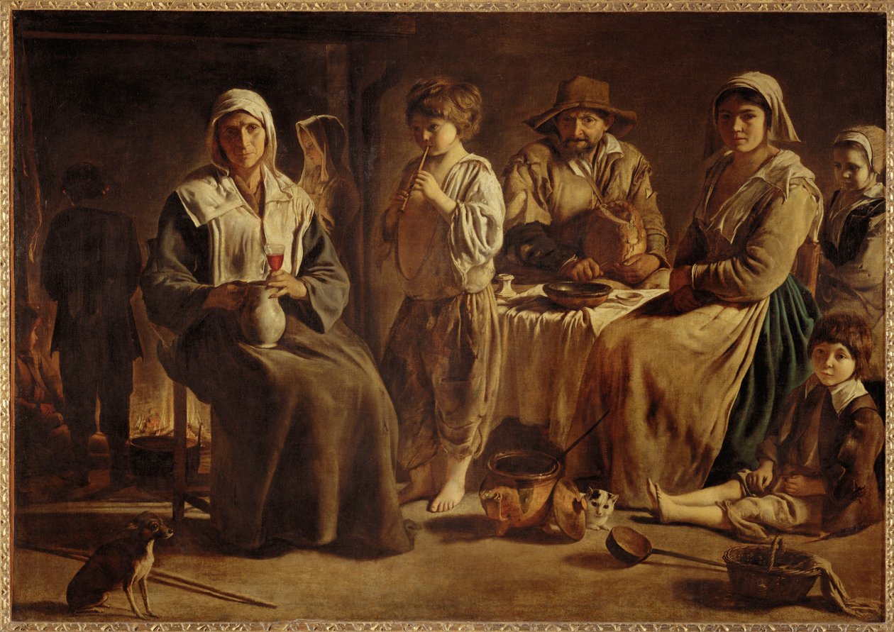 Famille de paysans dans un interieur Egy földműves család a tanyaházukban ... alkotó: (after) Le Nain Brothers