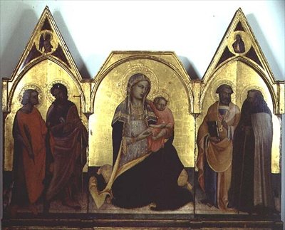 Az alázatosság szűze, triptichon alkotó: (c.1370 1425) Lorenzo Monaco