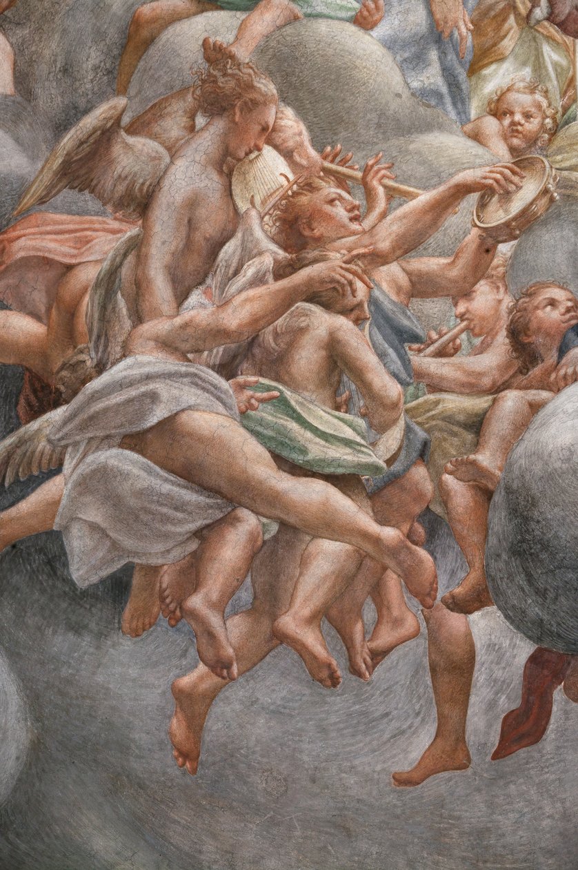 Hangszeren játszó szögek, , 3660852 részlet alkotó: (c.1489 1534) Correggio