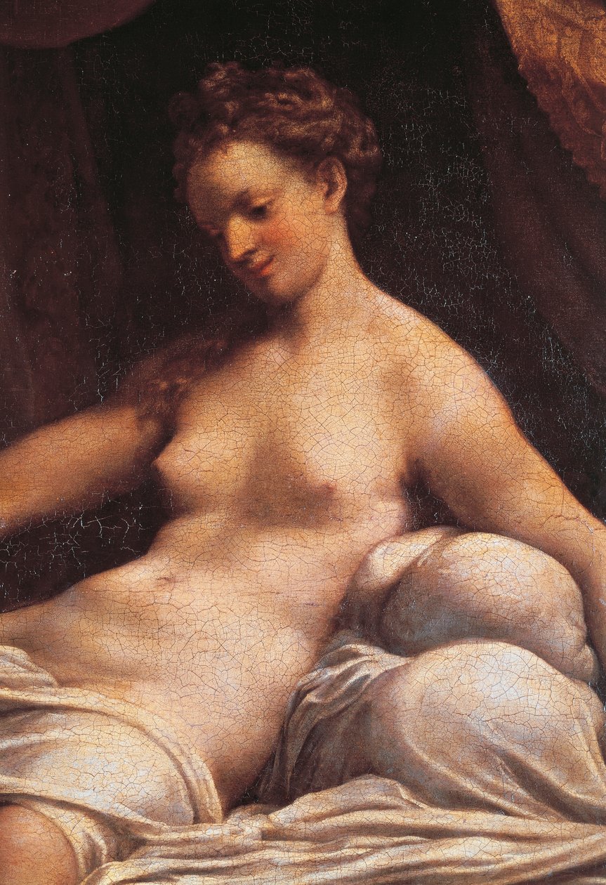 Danae, 1531 körül, Antonio Allegri, Correggio (1489-kb. 1534), olaj, vászon alkotó: (c.1489 1534) Correggio