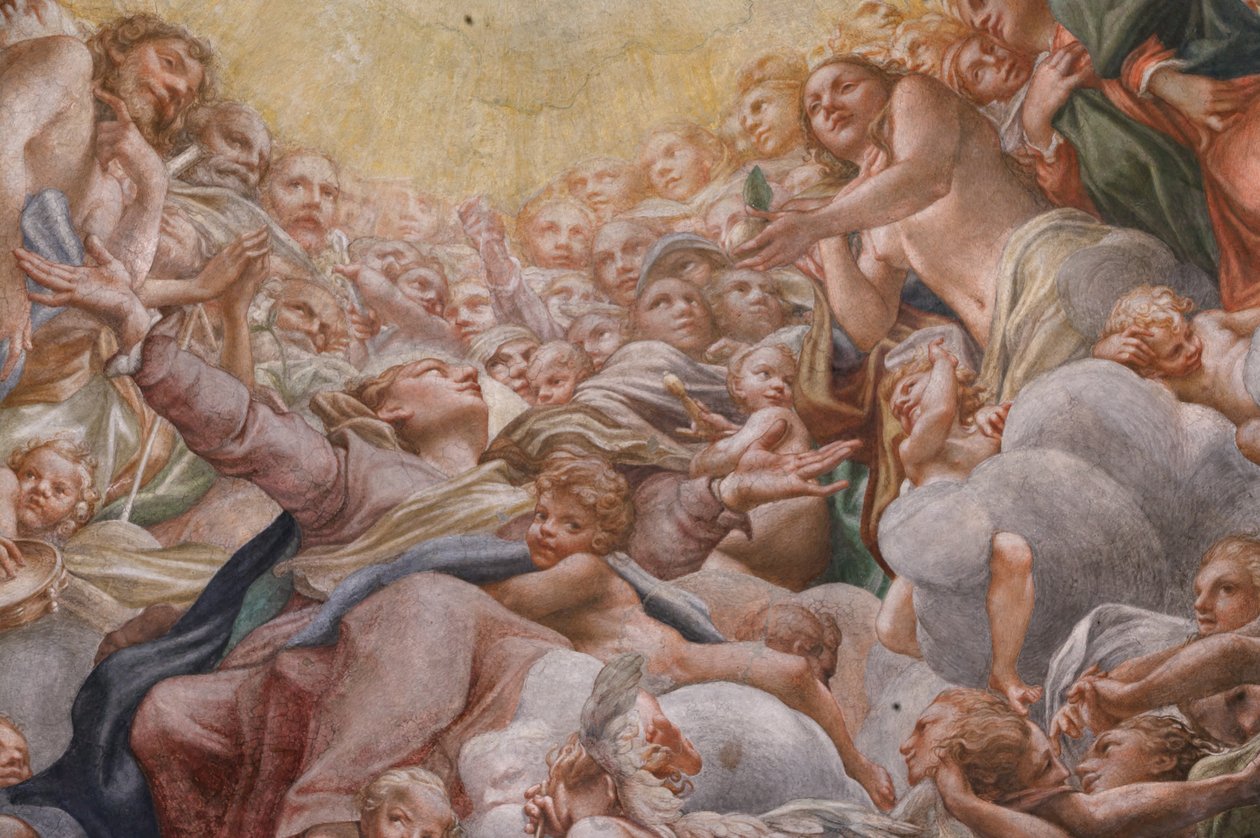Szűz Ádám és Éva között, 3660852 részlet alkotó: (c.1489 1534) Correggio