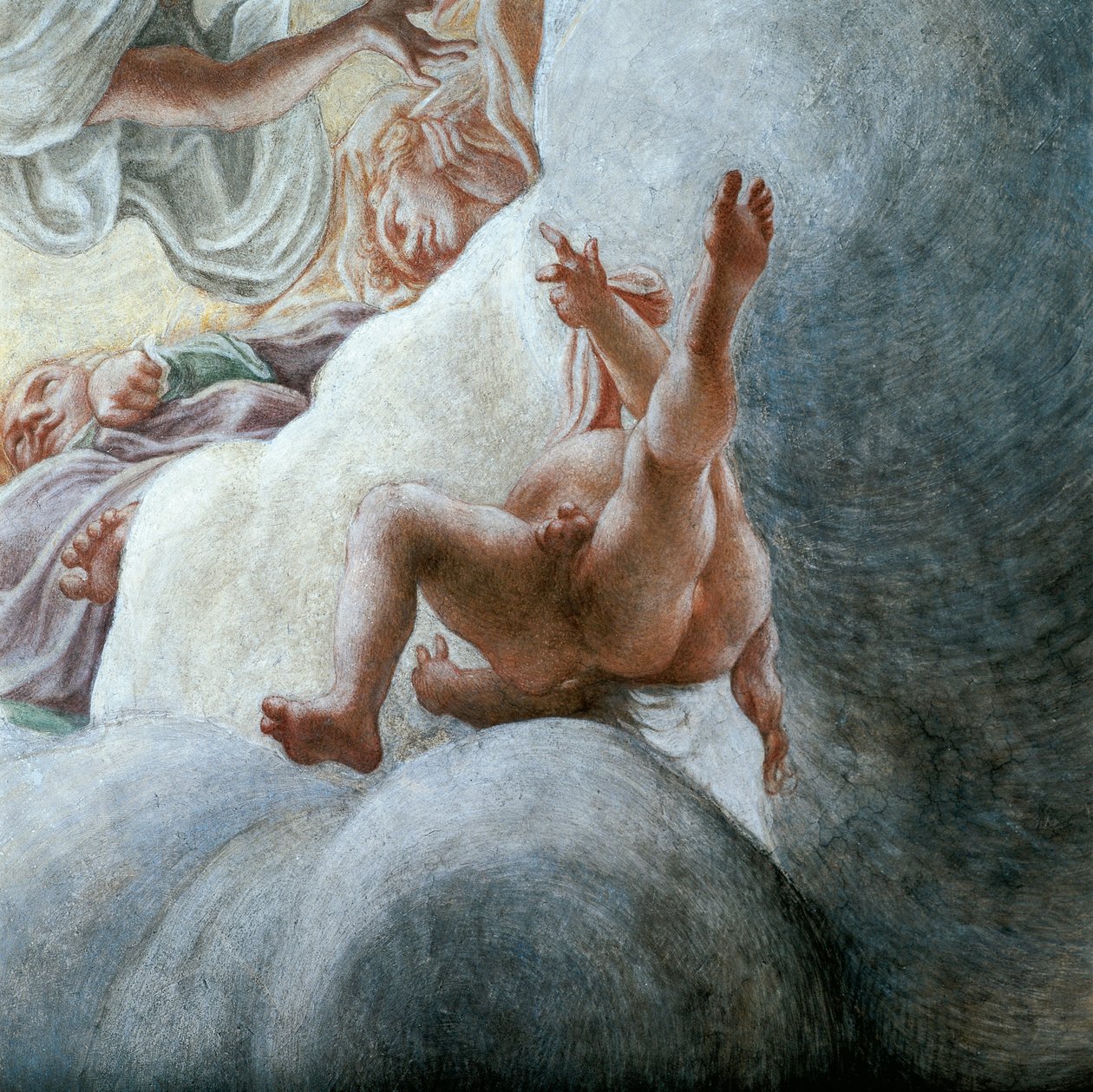Angyal repül, részlet a Szűz mennybemeneteléből alkotó: (c.1489 1534) Correggio