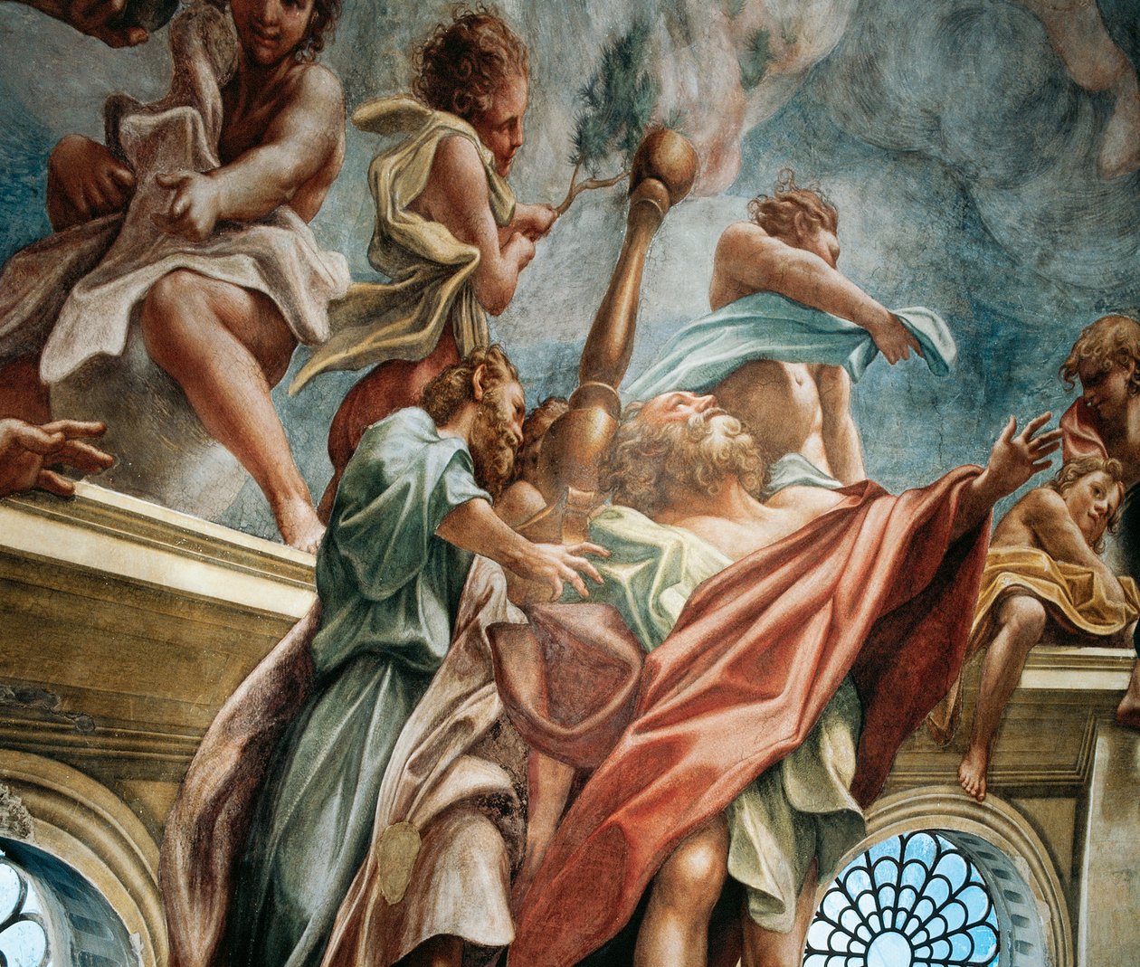 Apostol, részlet a Szűz mennybemeneteléből alkotó: (c.1489 1534) Correggio